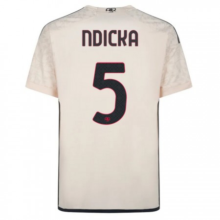 Camisola AS Roma Ndicka 5 2º Equipamento 2023-24 Manga Curta